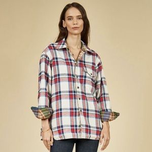 Hunter Bell Reversible Plaid Flannel Shacket Jacket
